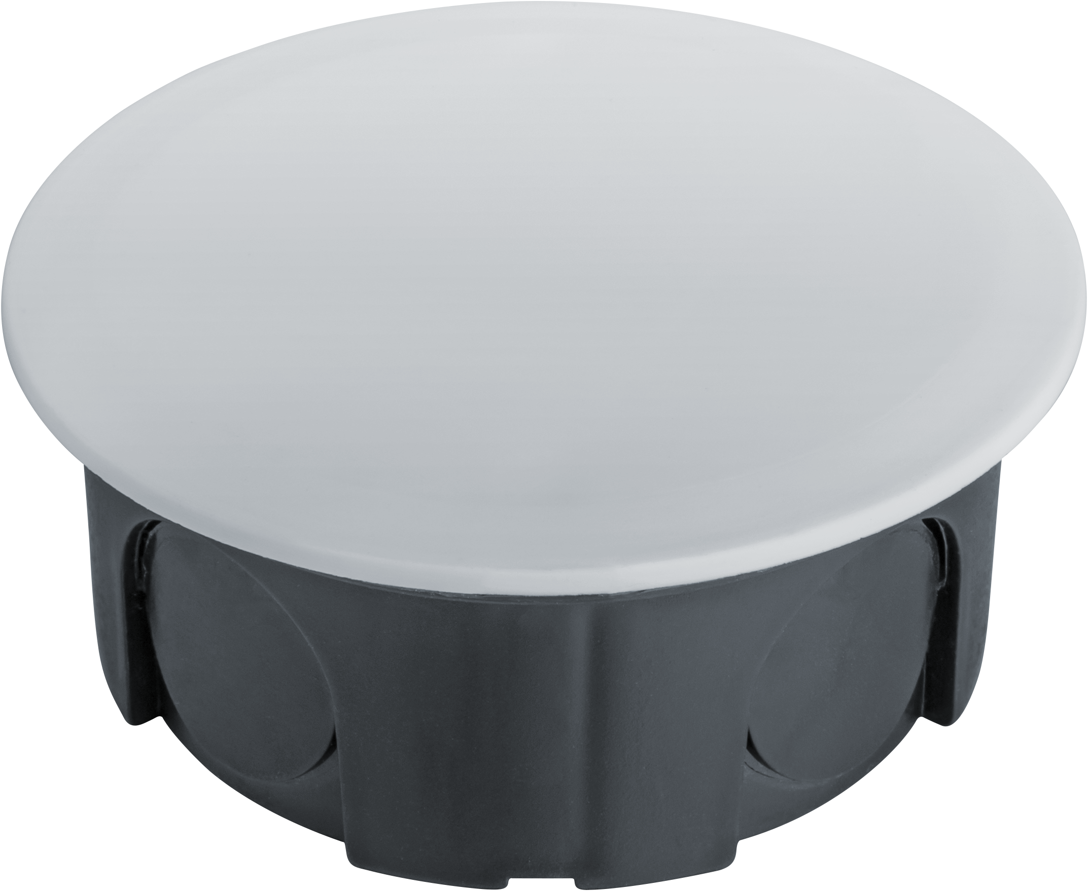 Коробка NSS-DB-SW-68-30-BL распаячная скрытого монтажа для твердых стен с крышкой черная d68х30