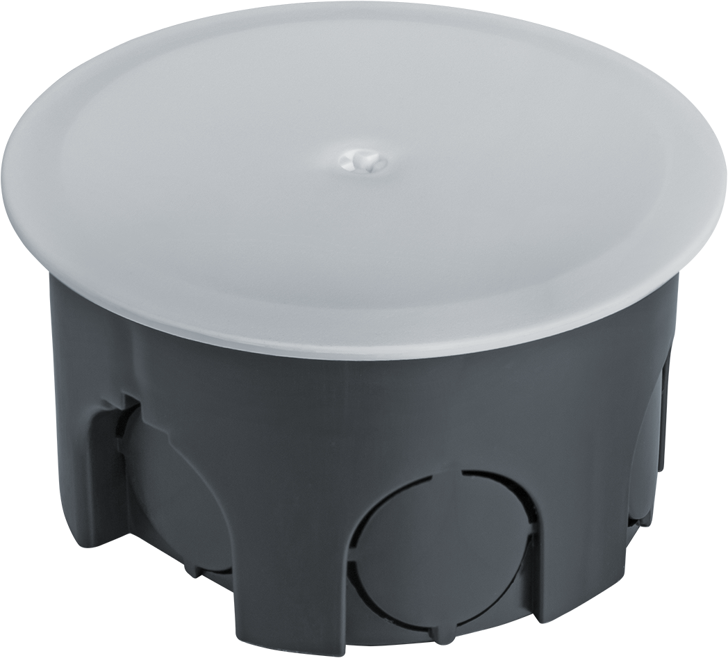 Коробка NSS-DB-SW-70-40-BL распаячная скрытого монтажа с завинчивающейся крышкой черная d70х40
