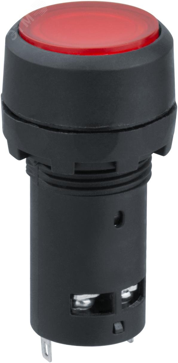 Изображение товара Кнопка NBI-B-09-R красная с подсветкой d22мм 230В NO+NC (шт)