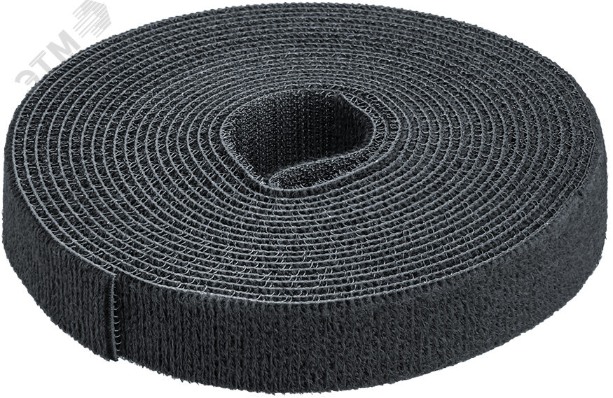 Изображение товара Хомут-липучка 20мм черный 5м ролл для кабелей Navigator NCT-V