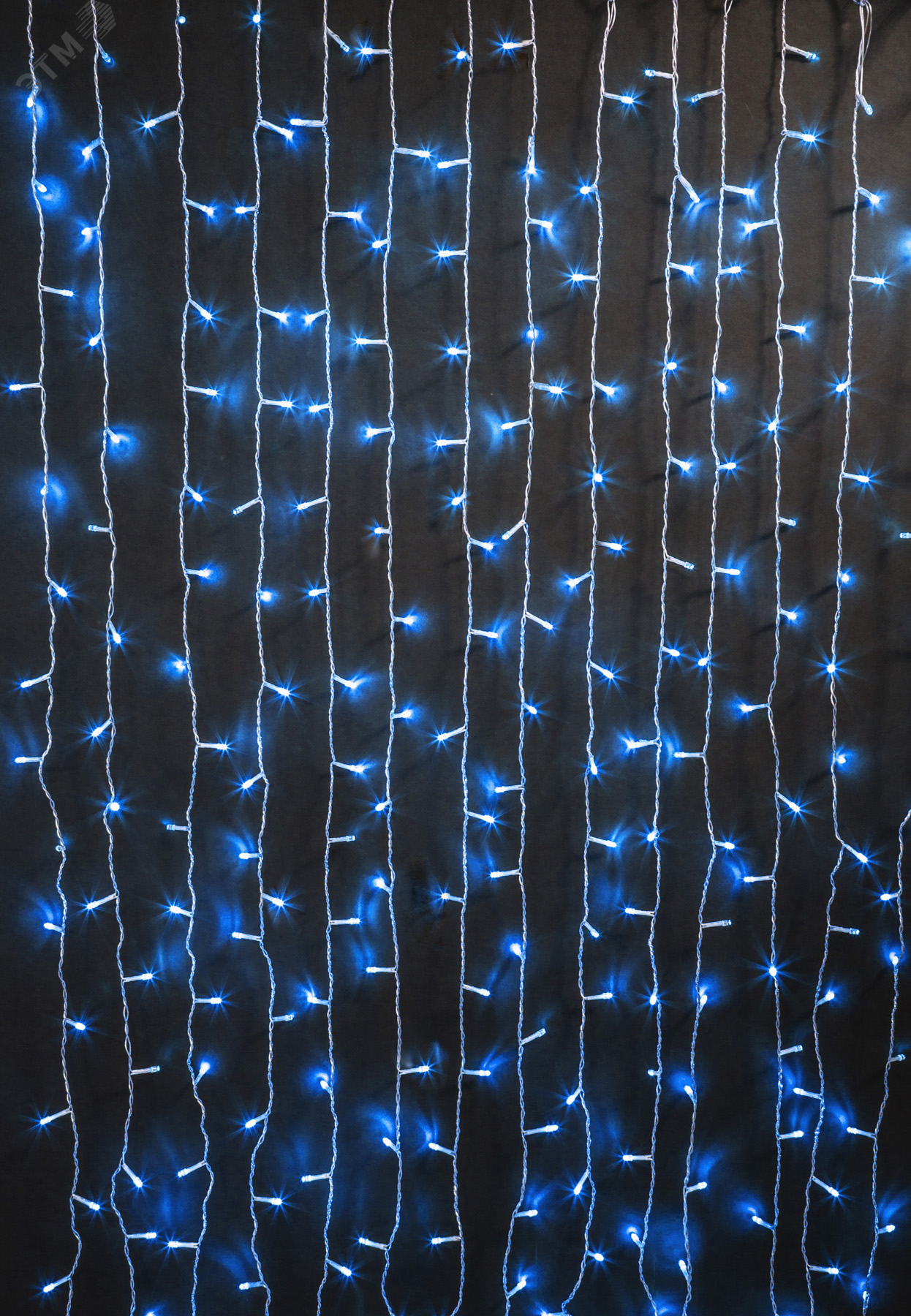 Изображение товара Гирлянда светодиодная новогодняя NGF-D030-07 занавес Blue 6x2.5 м IP44 (шт)
