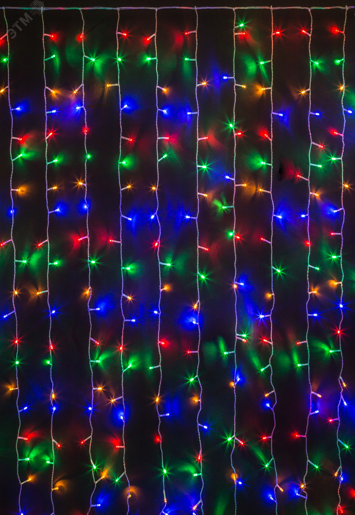 Изображение товара Гирлянда новогодняя светодиодная NGF-D030-08 занавес RGBY 6*2.5м IP44