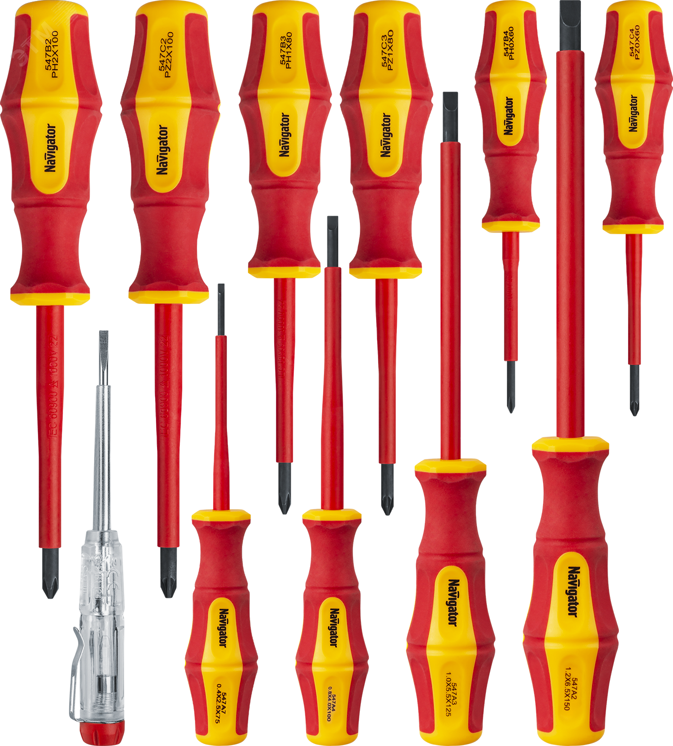 Изображение товара Отвёртка 95 265 NHT-Оtd03-H11 диэлектрическая набор 11 шт