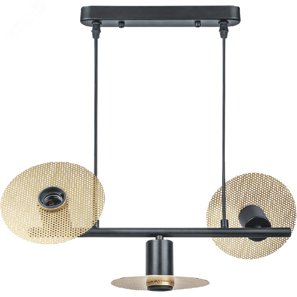Изображение товара Подвесной светильник Navigator NLF-P-038-01 золотой черный стиль хай-тек 3 лампы