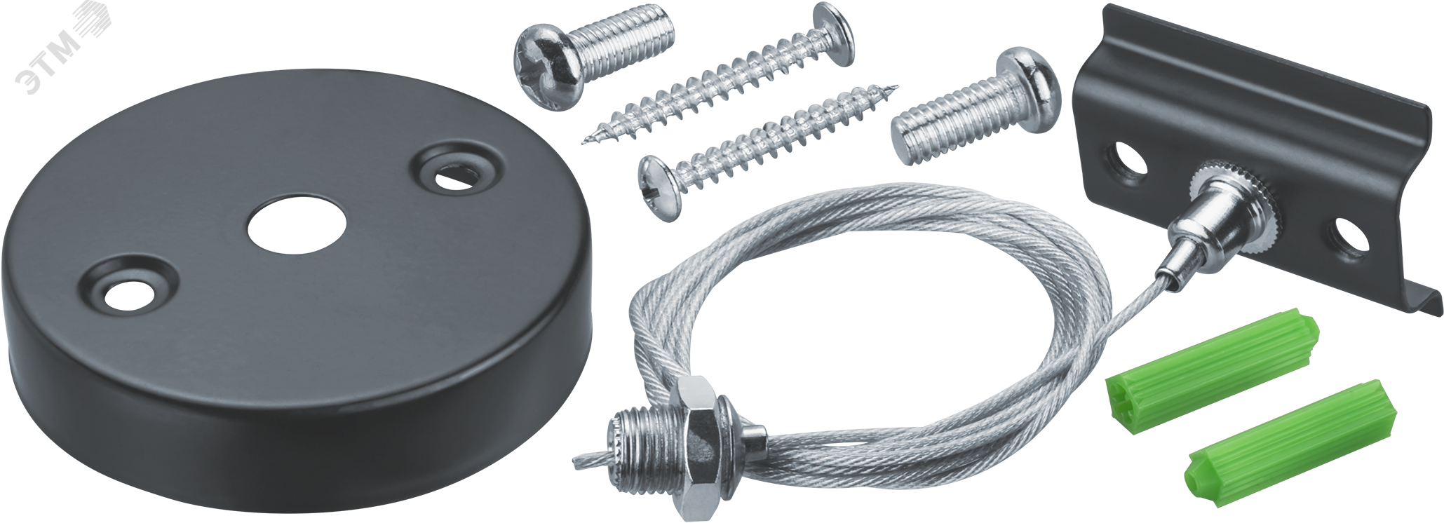 Изображение товара Подвес для шинопровода NLT-R1-BL-150 1.5 м черный для внутреннего монтажа