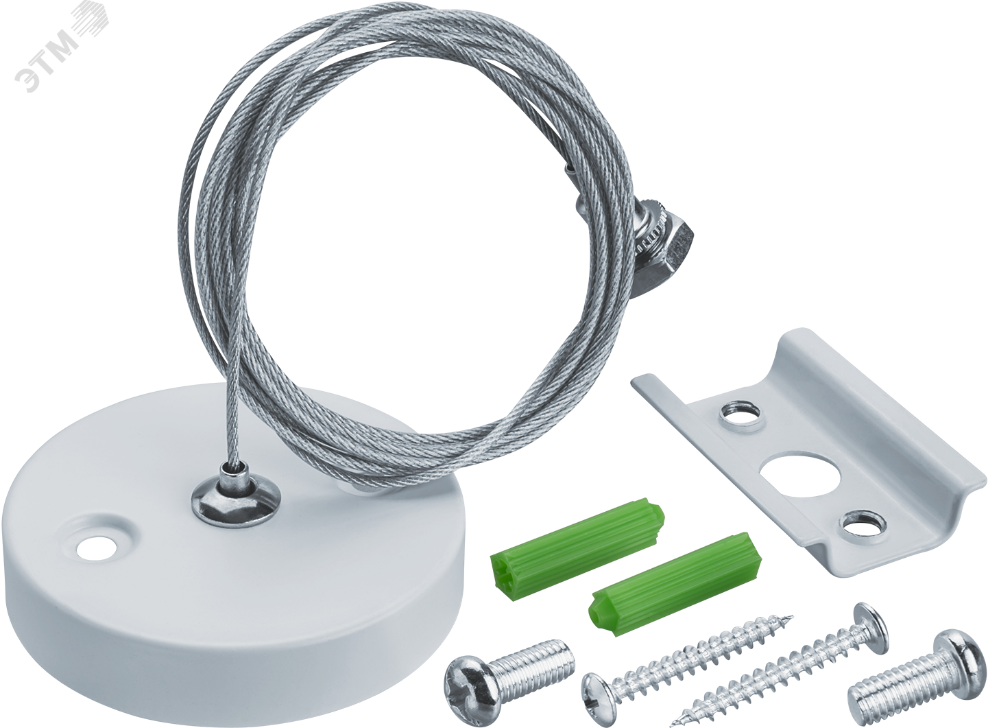 Изображение товара Подвес для шинопровода NLT-R1-WH-150 белый 1.5 м для внутри помещений