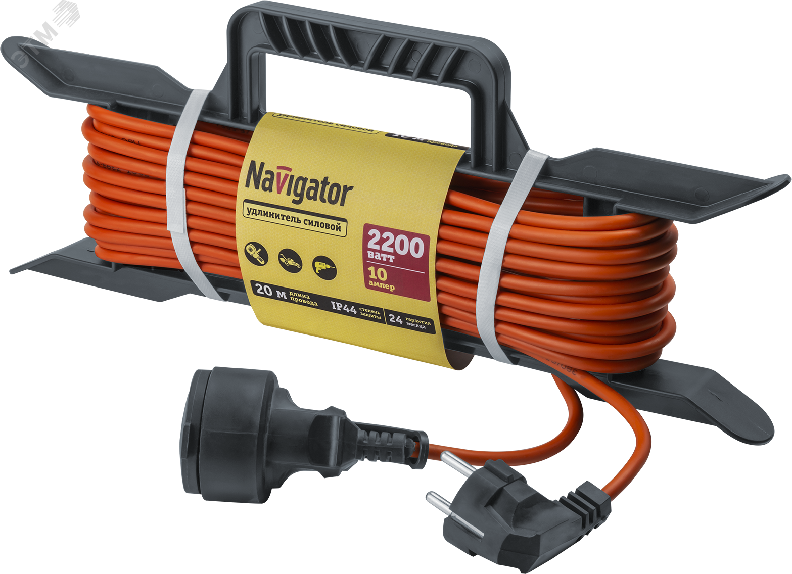 Изображение товара Удлинитель Navigator NPE-F-20-E-3x1 20 м IP44