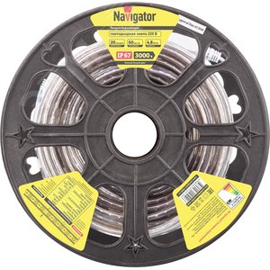 Изображение товара Лента светодиодная 4.8Вт/м 220В 3000К IP67 60LED/м NLS-3528 20м (м)