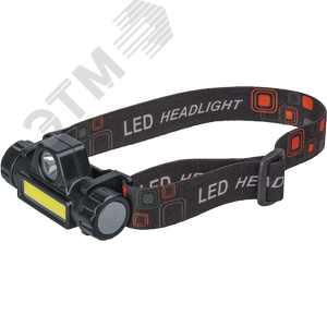 Фонарь светодиодный NPT-H25-ACCU 5Вт CREE LED+3Вт COB LED аккумуляторный налобный