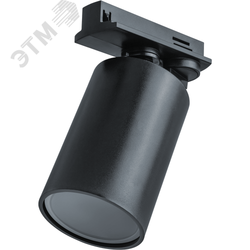 Светильник трековый на шинопровод под лампу NLT-TP1-1L-GU10-BL однофазный GU10 черный - фото 1