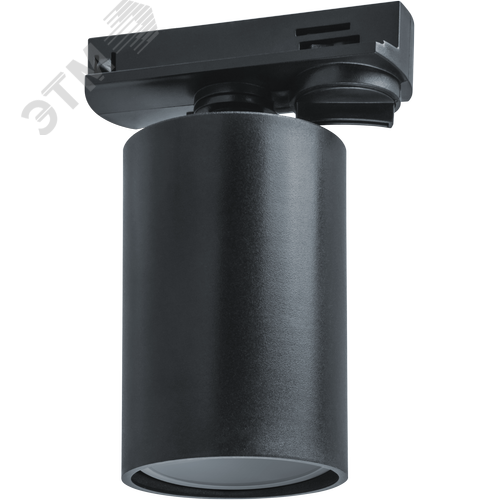 Светильник трековый на шинопровод под лампу NLT-TP1-1L-GU10-BL однофазный GU10 черный - фото 2