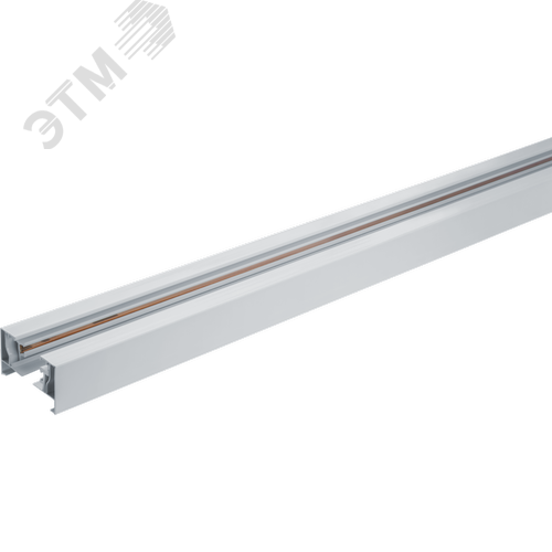 Шинопровод однофазный NLT-B-1L-AS1-WH-100 с вводом питания и заглушкой белый 1м - фото 1