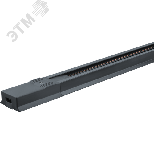 Шинопровод однофазный NLT-B-1L-AS2-BL-100 с вводом питания и заглушкой черный 1м - фото 2