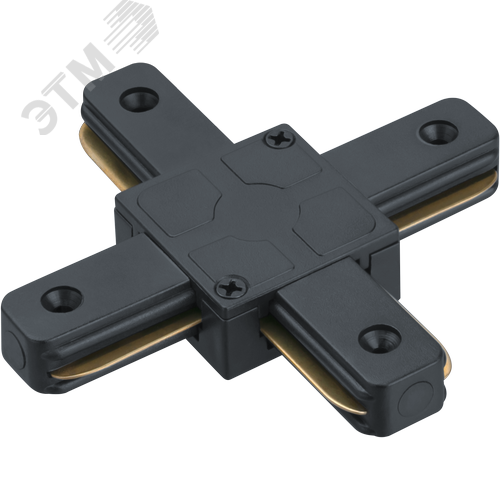 Коннектор Х-образный черный для шинопровода NLT-C-1L-AS2-BL-X - фото 2