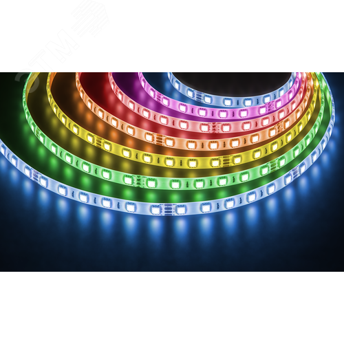 Изображение товара Лента светодиодная 14.4Вт/м 24В RGB IP65 60LED/м NLS-5050 5м (шт)
