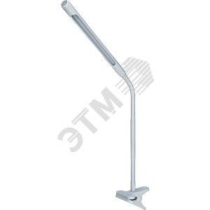 Светильник настольный светодиодный NDF-C004-7W-4K-WH-LED на прищепке гибкий белый (61036 NDF-C004)