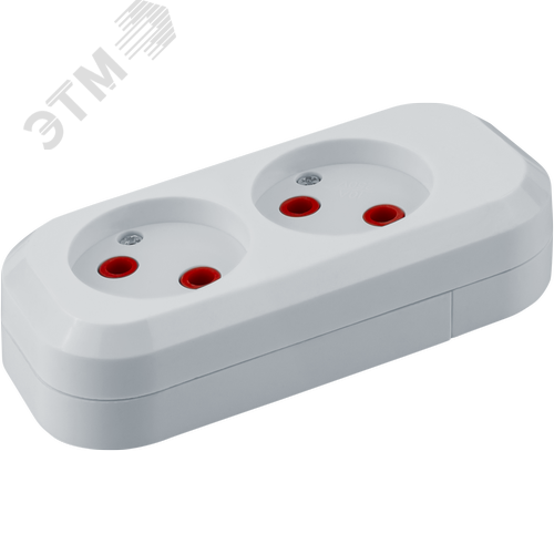 Колодка NCA-BL01-02-X-WH 2гн б/з пластик - фото 1