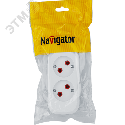 Колодка NCA-BL01-02-X-WH 2гн б/з пластик - фото 2