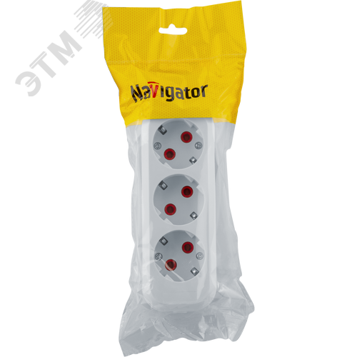 Колодка NCA-BL01-03-E-WH 3гн с/з пластик - фото 2