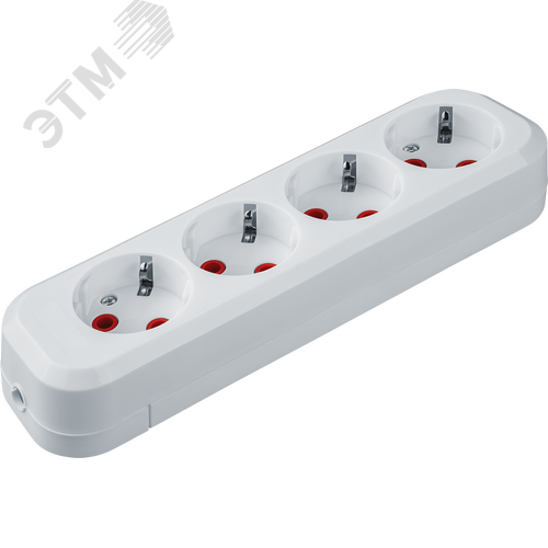 Колодка NCA-BL01-04-E-WH 4гн с/з пластик - фото 1