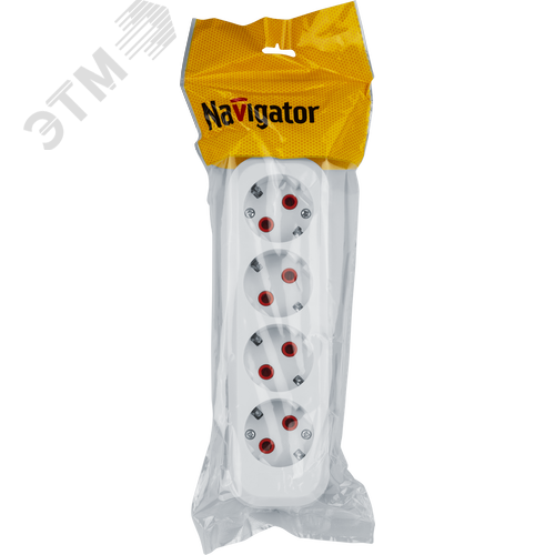 Колодка NCA-BL01-04-E-WH 4гн с/з пластик - фото 2