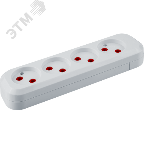 Колодка NCA-BL01-04-X-WH 4гн б/з пластик - фото 1