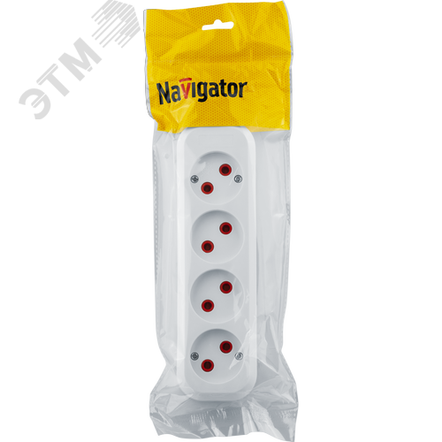 Колодка NCA-BL01-04-X-WH 4гн б/з пластик - фото 2