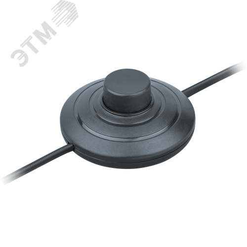 Шнур NPS-FS01-170-2x0.5-BL 1.7м с выключателем черный - фото 2