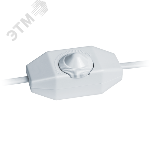 Шнур NPS-FS02-170-2x0.5WH 1.7м с выключателем диммером белый - фото 2