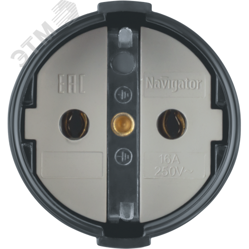 Розетка 61 715 NCA-SK01-16A-E-BL переносная с/з черная - фото 2