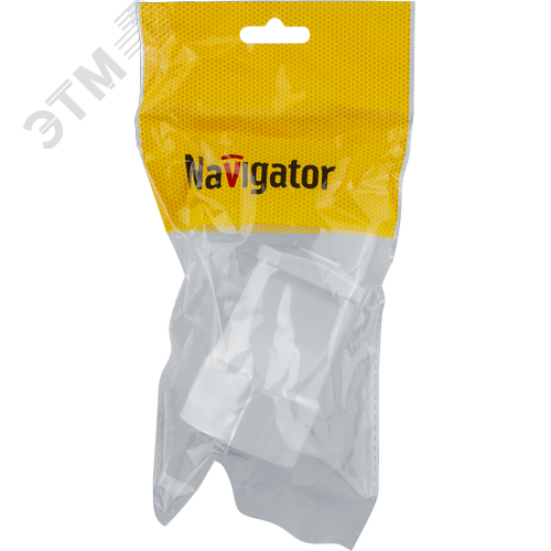 Розетка Navigator 61 716 NCA-SK01-10A-X-WH переносная б/з белая - фото 3