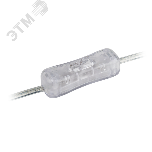 Шнур NPS-FS-170-2x0.5-TR 1.7м с выключателем прозрачный - фото 2