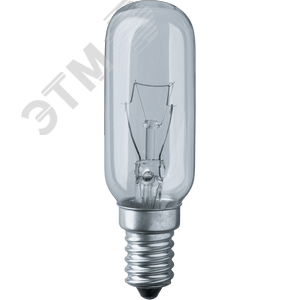 Лампа накаливания специального назначения РН 40вт 230в Е14 T25L CL для кухонных вытяжек и ночников