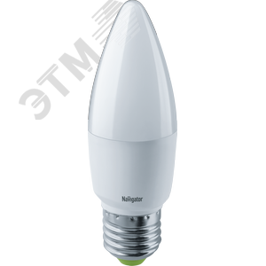 Лампа светодиодная LED 8.5вт Е27 теплый матовая свеча