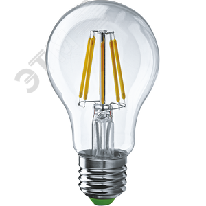 Лампа светодиодная LED 8вт Е27 белый FILAMENT