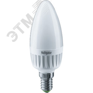 Лампа светодиодная LED 7вт E14 диммируемая белый матовая свеча