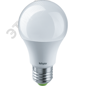 Лампа светодиодная LED 7вт 12/24в Е27 белый 61473 NLL-A60 Navigator Group