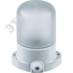 Светильник НПБ-60w термостойкий для бани и сауны прямое основание белый IP54