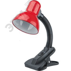 Светильник настольный NDF-C011-60W-R-E27 на прищепке красный