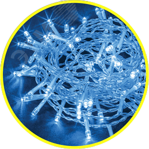 Изображение товара Гирлянда светодиодная новогодняя NGF-S01-100B-5-6.5 м-230-C8-TR-IP20 (шт)