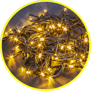 Изображение товара Гирлянда новогодняя светодиодная NGF-S01-140WW-5-8.5m-230-C8-G-IP20 (шт)