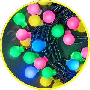 Изображение товара Гирлянда светодиодная новогодняя NGF-B01-128RGBWW-8-11.5 м-230-C8-BL-IP20 (шт)