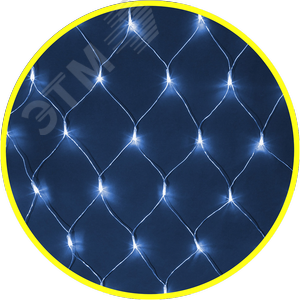 Изображение товара Гирлянда светодиодная новогодняя NGF-N01-240B-12-2x1.5 м-230-TR-IP44 (шт)