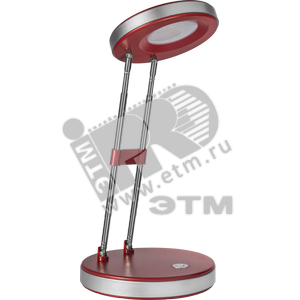 Светильник настольный светодиодный NDF-D014-6W-4K-R-LED на основании красный (71243 NDF-D014)