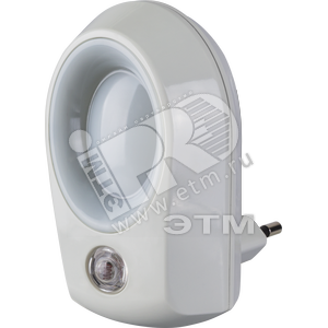 Ночник светодиодный 0.5w LED NNL-SNR01-WH фотореле белый (71968 NNL-SNR01)