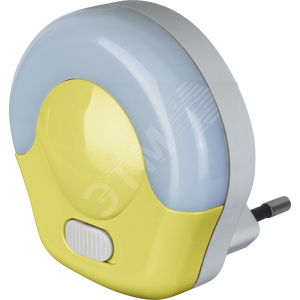 Ночник светодиодный 0.5w LED NNL-SW04-Y с выключателем желтый (71974 NNL-SW04)