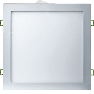 Светильник светодиодный ДВО-24w 4000К 1600Лм квадратный slim белый