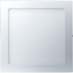 Светильник светодиодный ДПО-18w 4000K 1250Лм квадратный белый