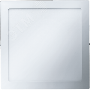 Светильник светодиодный ДПО-24w 4000K 1600Лм квадратный белый