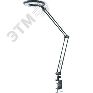 Светильник настольный светодиодный NDF-C005-9W-4K-BL-LED на струбцине черный